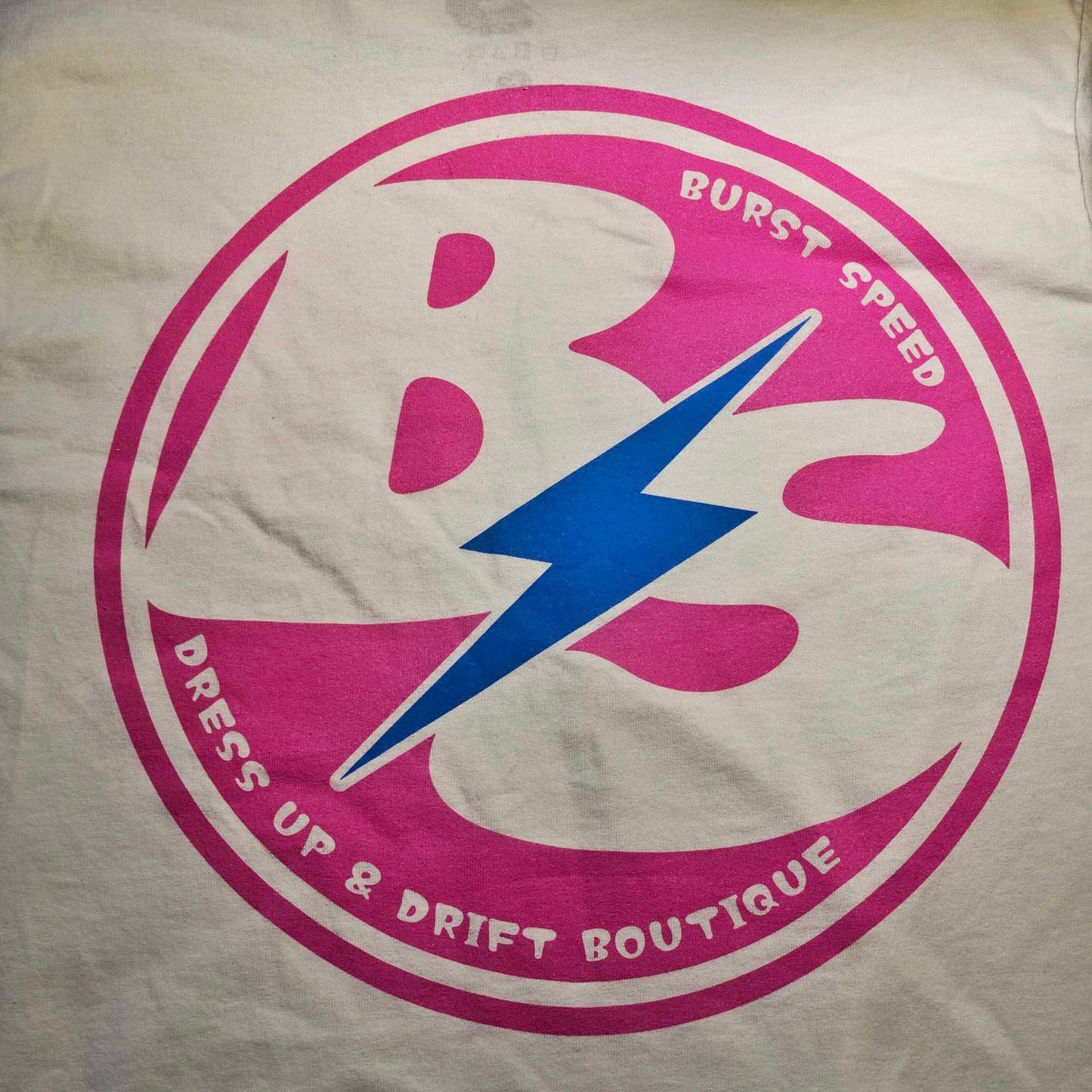 BURSTspeed T-Shirt -BS Logo (White & Pink)