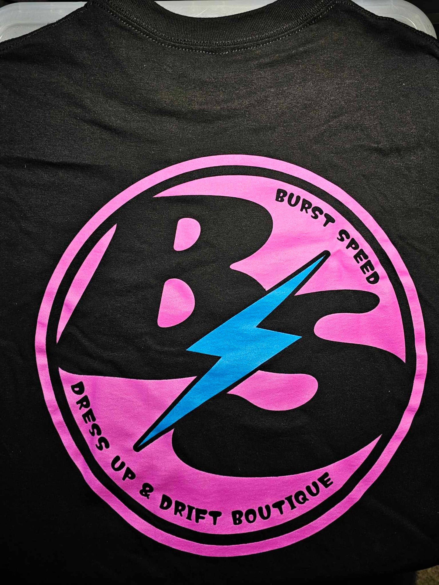 BURSTspeed T-Shirt -BS Logo (Black & Pink)