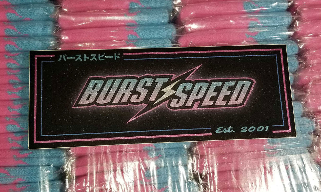 BURSTspeed Standard Box Sticker