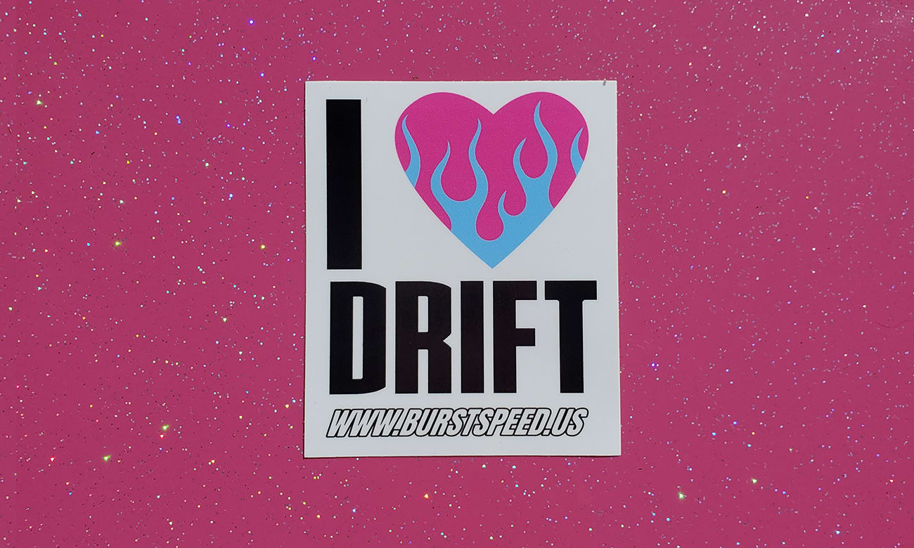 BURSTspeed I <3 Drift Sticker (Small)