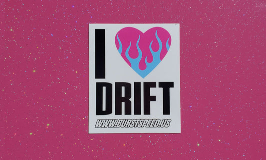 BURSTspeed I <3 Drift Sticker (Small)
